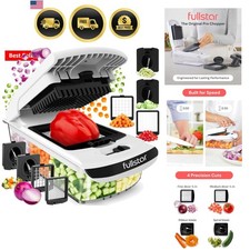 The Pro Chopper - Vegetable Chopper and Spiralizer, Food Chopper with Contai...