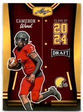 2023 Cameron Ward Leaf Draft Gold Version Rookie Class of 2024 - Titans