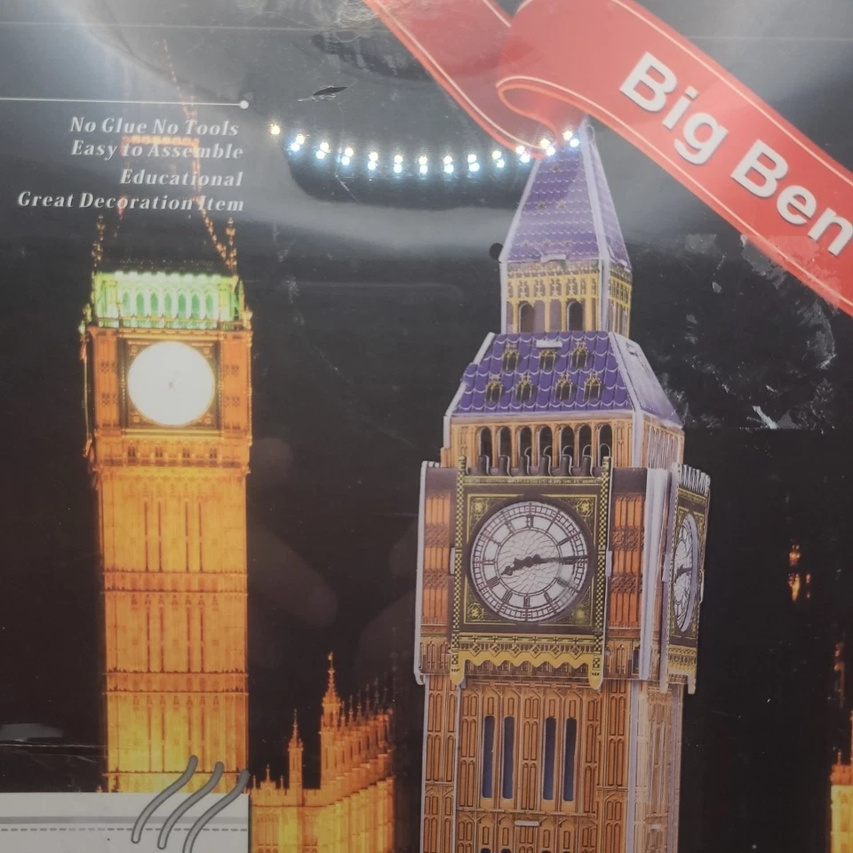 3D 47 Pc. Puzzle Big Ben New - Image 2 of 4