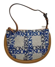 Y1203 bumper moon leather shoulder bag