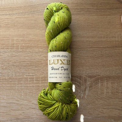 Chelsea Luxe Hand Dyed Rustic Dk 85% SW Merino 15% Donegal Nep 231 Yards Lime
