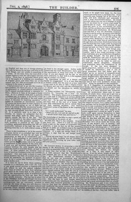 Alter antiker Druck Talbot kommerzielles Hotel Vorderansicht außen 1898 19.