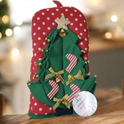 Ritz Kitchen Friends Cotton Oven Mitt Christmas Tree New Festive Holiday Gift