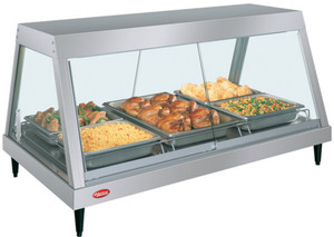 45.5" Full Service Countertop Glo-Ray Heated Display Case Hatco GRHDH-3P 120V