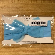 Little Sleepies Blue Tulle Luxe Bow Headband