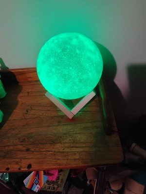 Moon Lamp Galaxy Lamp 5.9 Inch 16 Colors LED 3D Moon Light, Remote & Touch Co...
