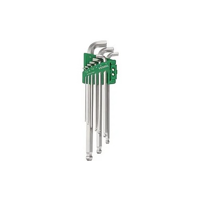 VESSEL Ball Point Hex L-Key Wrench Stubby 9PC. Set No.8209BPU 8209BPU