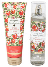 Bath  Body Works Peach Blossom Nectar Fragrance Mist Spray Splash Body Cream 2p