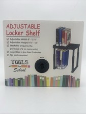 Tools for School Locker Shelf, Adjustable, Stackable Blue No Tools Required
