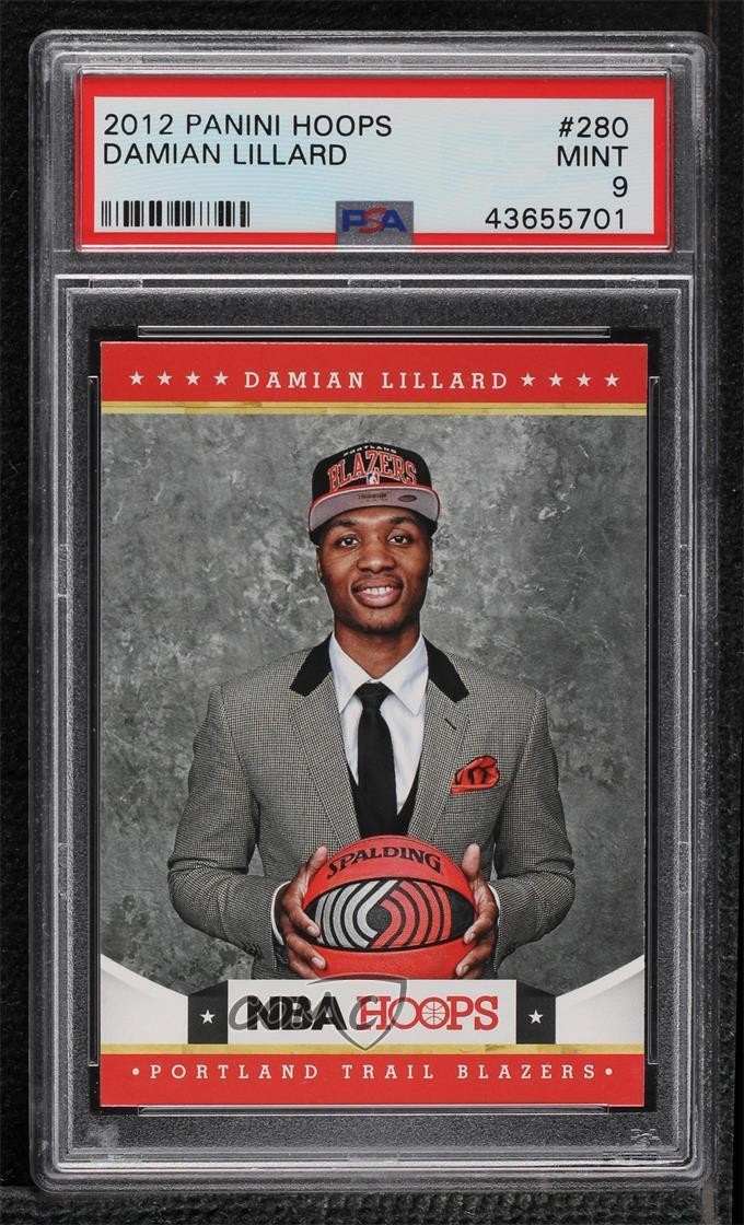 2012-13 NBA Hoops Damian Lillard #280 PSA 9 MINT Rookie RC 0c6