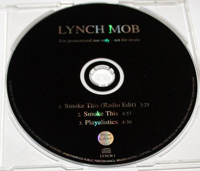 LYNCH MOB Smoke This Promo CD Single 3 Tracks Dokken Bon Jovi kein Cover!