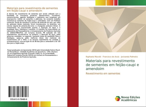 Francisco De Assis / Materiais Para Revestimento De Sementes E ...9786139784806-image
