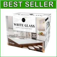 Luxury White Glass Epoxy Paint Kit - Easy Application for Durable Countertops