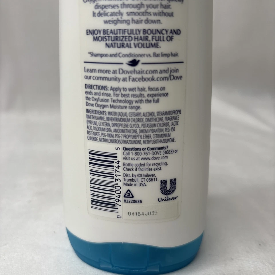Dove Advanced Hair Series Oxygen Moisture for Fine, Flat Hair Conditioner 12oz - Image 3 of 3