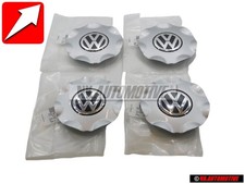 4x Original Vw Hub Cap Chrome - 1h0601149s Fed 4x Original Vw Hub Cap Chrome - 1h0601149s Fed
