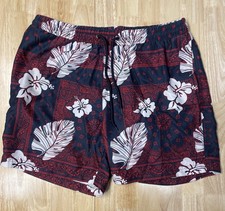 Club Room Men s Swim Trunks Shorts Size Large 7in Inseam Red Navy Blue White