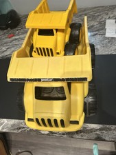 Lot Of Toy state Industrial CAT caterpillar Dump Truck 14 In With Mini CAT 6in