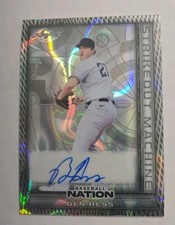 2025 Leaf Baseball Nation Ben Hess Strikeout Machine Auto Lot of 3 Read