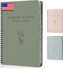 Aesthetic 2025-2026 Academic Planner - a Beautiful 7" X 10" Daily Planner for Wo
