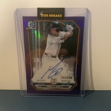 Max Clark 2026 Bowman Baseball Chrome Prospect Auto Purple Refractor /250 Tigers