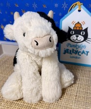 Authentic Jellycat Smudge Cow MEDIUM Tag Protector NWT FAST SHIPPING SMG2C