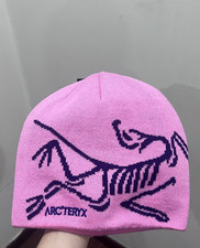 Arc'teryx Bird Head Toque Beanie - Pink Merino Wool Knit Winter Hat Cap - NWT
