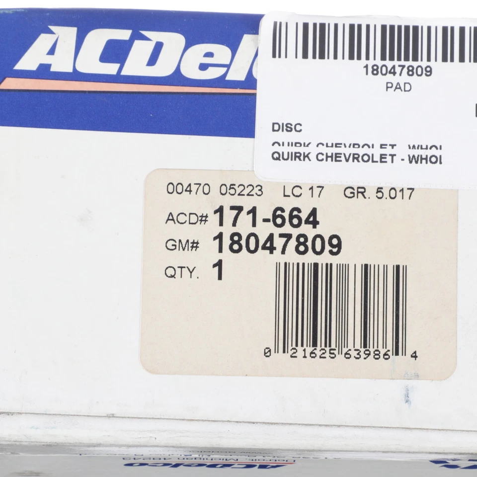 Pastillas de freno de disco delanteras originales GM 2003 Chevrolet S10 GMC Sonoma 18047809 Foto 4 de 4