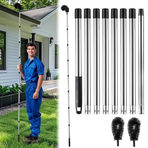 Gutter Cleaning Tools from The Ground 10.5 FT Adjustable Gutter Cleaner Lea - Picture 1 of 6
