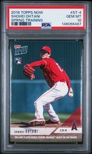 2018 Topps Now Shohei Ohtani #ST-4 RC PSA 10 Gem Mint Rc Rookie Card PITCH DEBUT