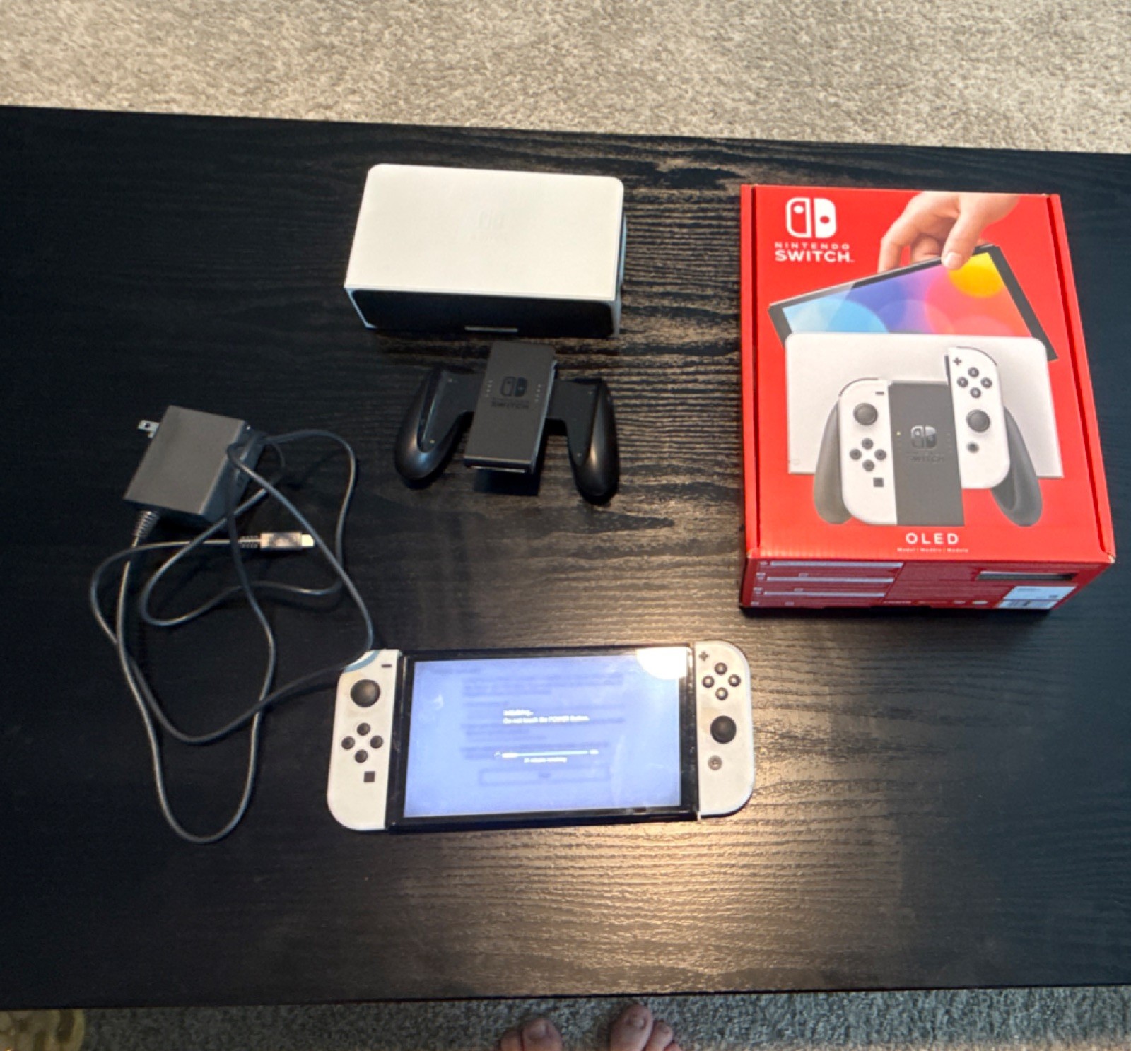 Nintendo Switch OLED Model White Console HEG-001 Wi-Fi HDMI USB-C Handheld