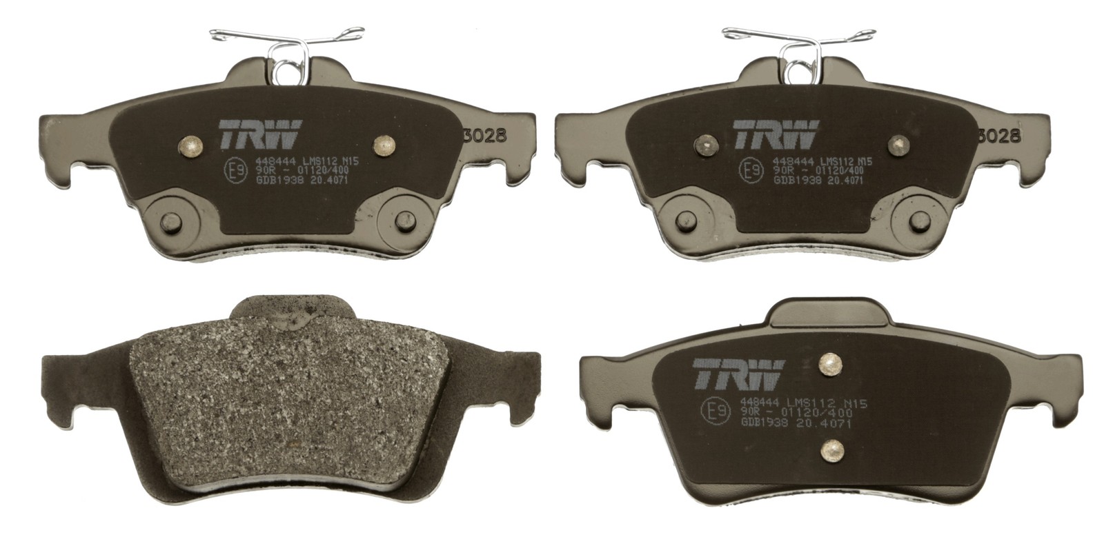 Plaquettes de frein TRW GDB1938 pour stopper les sifflements au freinage