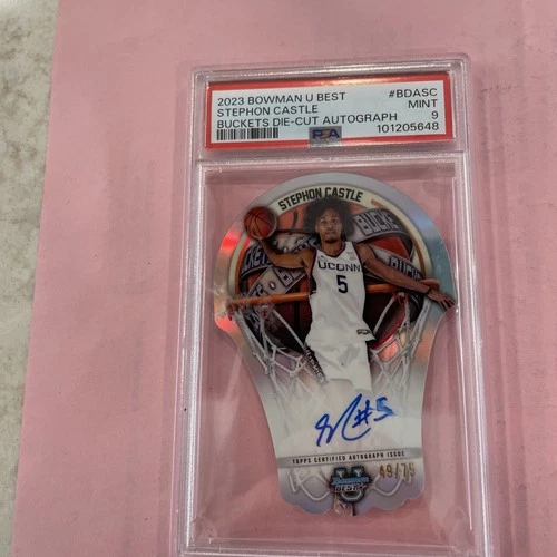 2024 Bowman Best University Stephon Castle Buckets Die Cut Autograph /75 RC