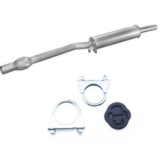Mittelschalldämpfer mit flex Auspuff für VW Polo Bj.08/1986-09/1994 +Montagesatz