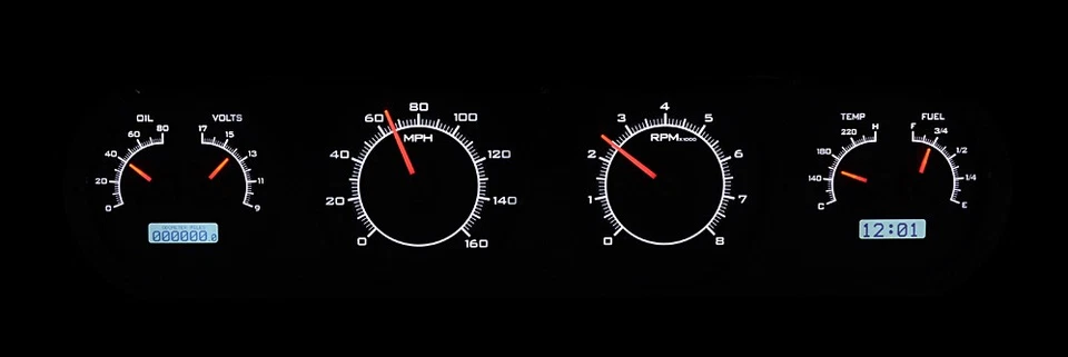 Instrumentos Dakota Digital 1964-67 Pontiac GTO LeMans Tempest VHX #VHX64PGTOKW Foto 2 de 4