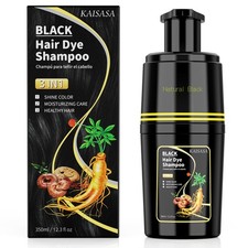 KAISASA Black Hair Dye Shampoo 3 in 1, 14.82 Fl Oz (Pack of 1),  0.89 per gallon