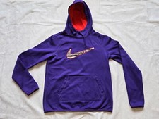 NIKE THERMA-FIT PURPLE WOMEN'S HOODIE SWEATSHIRT PULLOVER SIZE S