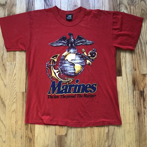 Marines Big Mega Logo T Shirt Tee Sz 