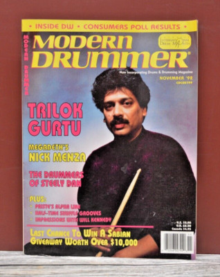 Modern Drummer Magazine November 1992 Trilok Gurtu  