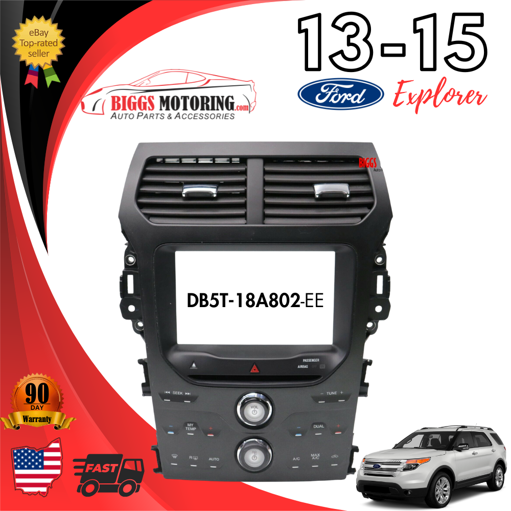 2013-2015 Ford Explorer Radio Face Ac Heater Control Panel DB5T