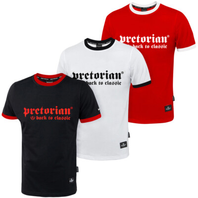 PRETORIAN T-Shirt Herren Pit Bull Hooligans MMA Boxen Muay Thai Kickboxen 