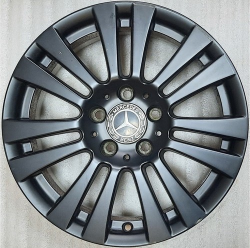 4 original SATZ Mercedes C Klasse 204 Alufelgen 16 Zoll schwarz - Picture 2 of 23
