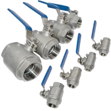 Ball Valve 1/2"- 4" 2"  1" NPT Thread Full Port Stainless Steel SS316 US STOCK