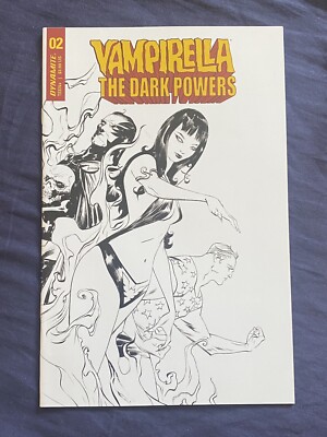 VAMPIRELLA: THE DARK POWERS #2 (JAE LEE 1:40 B&W VARIANT) BAGGED & BOARDED