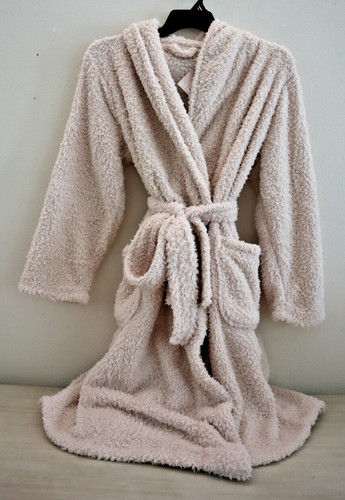 ULTA Beauty Women's Sz Large/XL Beige Soft Plush Sherpa Fleece Robe $60