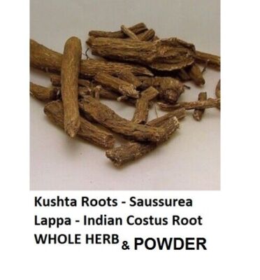 Kushta Root - Saussurea Lappa - Indian Costus Root Whole Original Indian Herbs