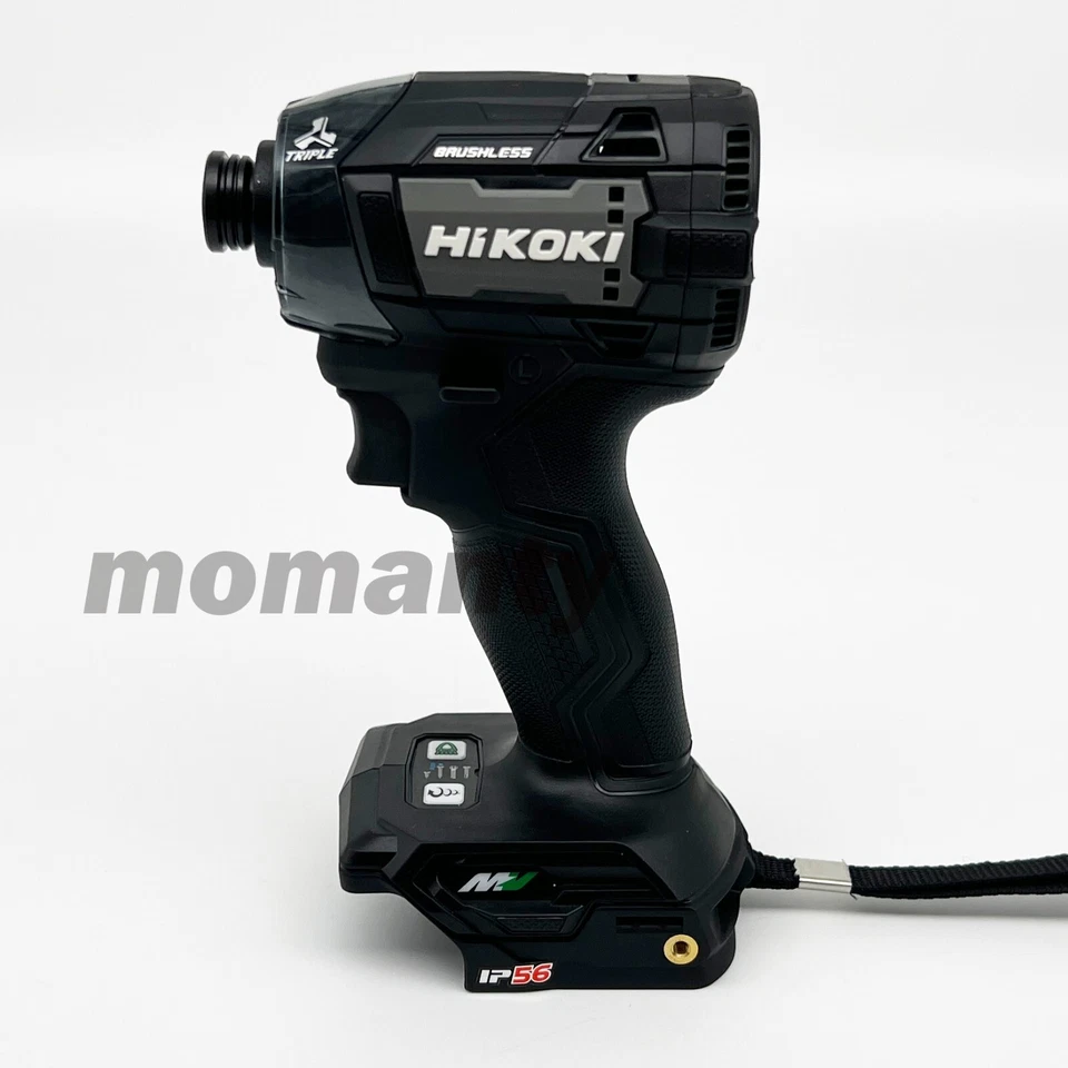 Destornillador de impacto inalámbrico HiKOKI WH36DD (NNB) multivoltios 36 V herramienta negra solamente Foto 2 de 4