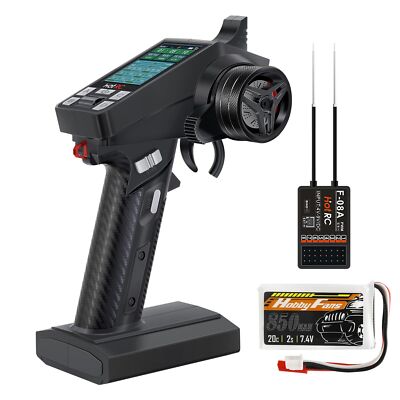 6-Kanal 2.4G Fernbedienung Empfänger mit LCD Bildschirm für RC Auto Crawler Boot