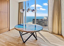 48 " Resina Epossidica Rotondo Table Top Personalizzato Mobili Arredo Casa Pezzi