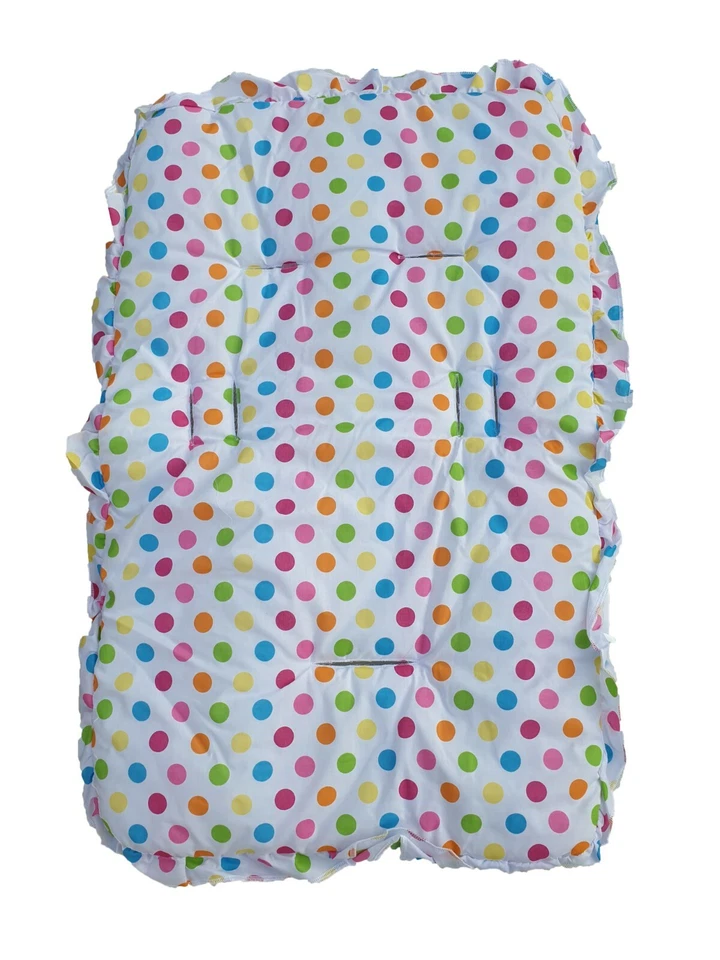 Saco para silla de paseo/cochecito para bebés - lunares verdes y multicolor Foto 4 de 4