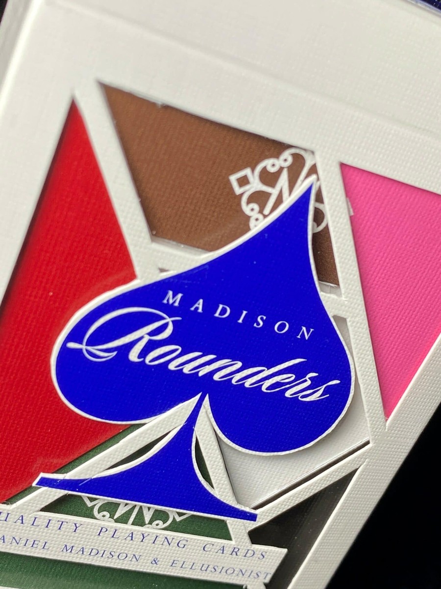 Madison Rounders BLUE carved playing cards by Victor de Urda